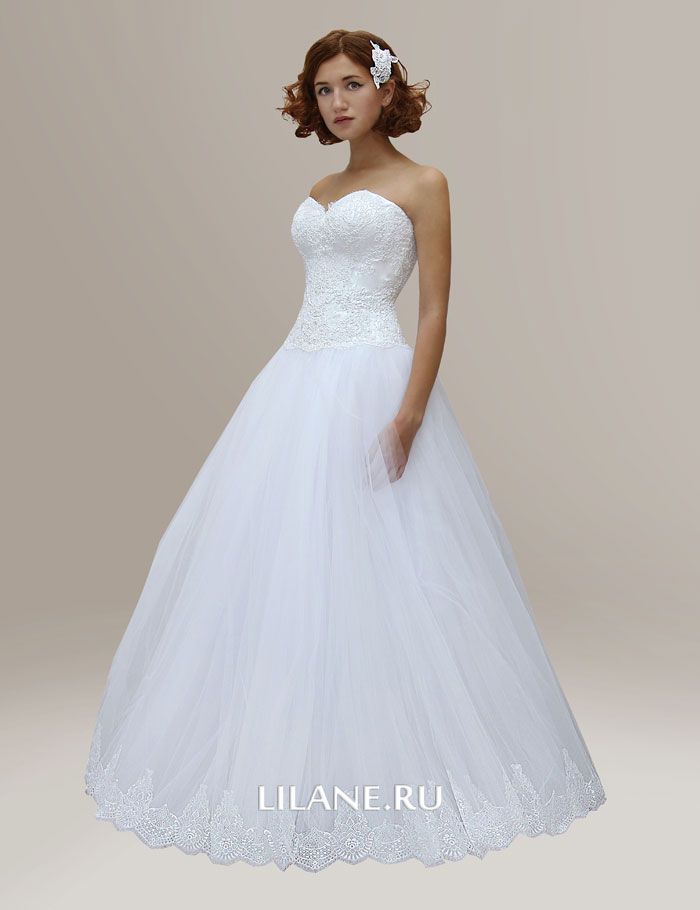 Пышное свадебное платье Izabel белого цвета